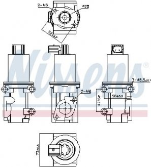 Клапан обратный ALFA ROMEO FIAT LANCIA NISSENS 98185 (фото 1)