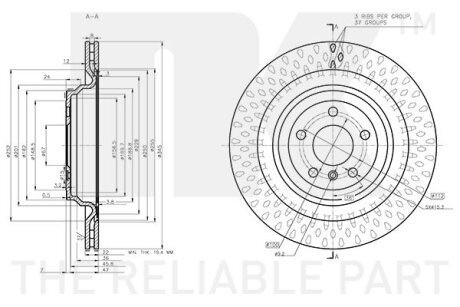 Гальмівний диск NK 3133143 (фото 1)