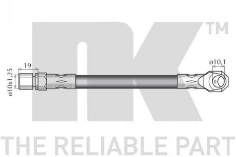 Тормозной шланг NK 852343 (фото 1)