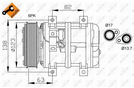 Компресор кондиціонера NRF 32112