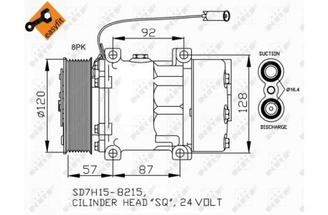 Компресор кондиціонера NRF 32752