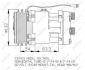 Компресор кондиціонера DEUTZ FAHR AGROPLUS 01.96- NRF 32757 (фото 1)