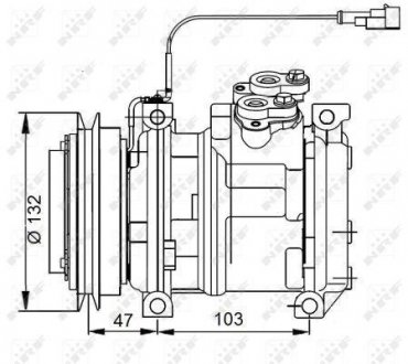 Компресор кондиціонера NRF 32823