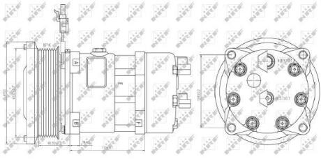Компресор кондиціонера NEW HOLLAND NRF 32884