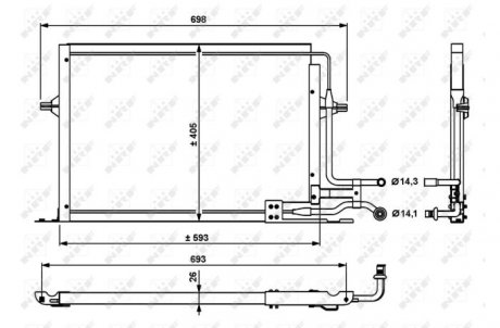 Конденсатор, кондиционер NRF 35139