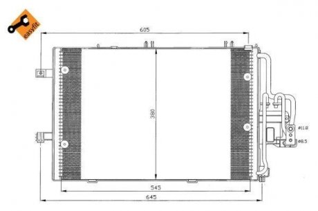 Радіатор кондиціонера NRF 35412