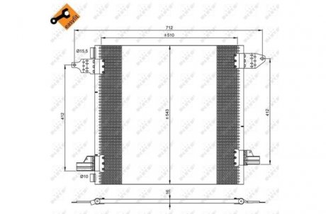 Конденсатор, кондиционер NRF 35702