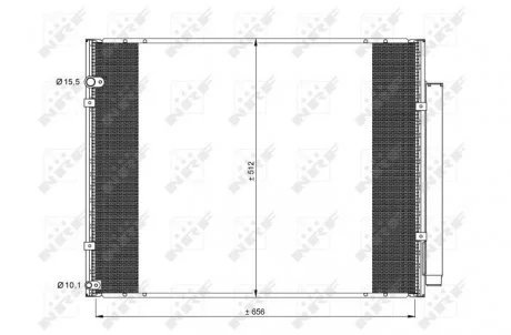 Радіатор кондиціонера NRF 35857