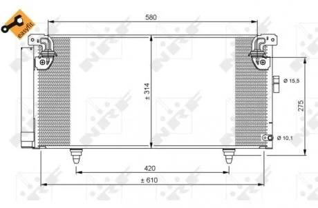 Конденсатор, кондиционер NRF 35868