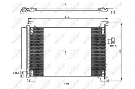 Радіатор кондиціонера NRF 35941