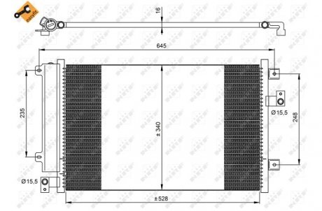 Радіатор кондиціонера NRF 35942