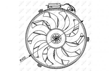 Вентилятор, охолодження двигуна NRF 47028