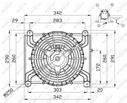 Вентилятор радіатора NRF 47668