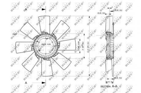 Крильчатка вентилятора NRF 49856