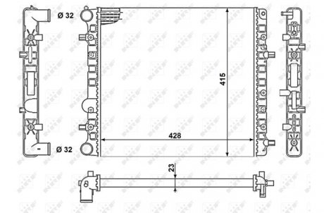 Радіатор NRF 50140