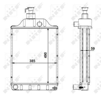 Радіатор, охолодження двигуна NRF 501768