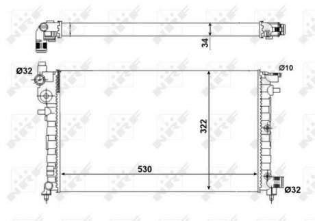 Запчасть NRF 509502A (фото 1)