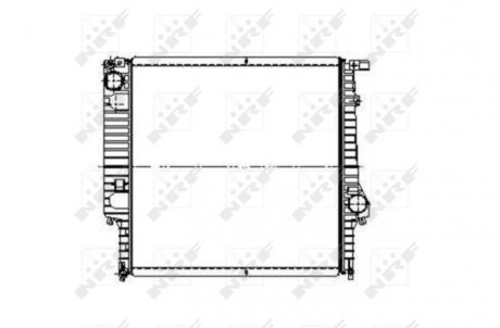 Радиатор, охлаждение двигателя NRF 509626 (фото 1)