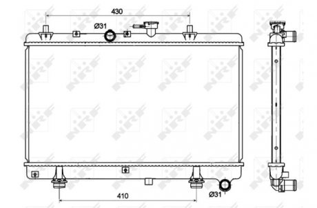 Радіатор NRF 53121 (фото 1)
