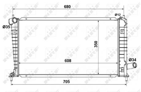 CHODNICA SILNIKA SAAB NRF 53189 (фото 1)