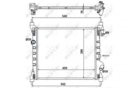 Радіатор Chevrolet Spark 10- NRF 53195 (фото 1)