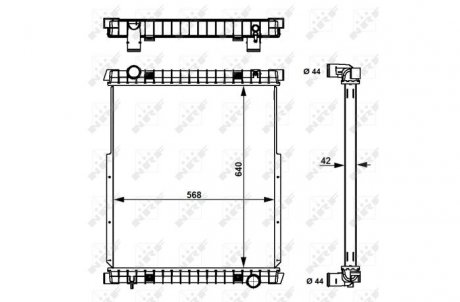 Радиатор NRF 53538