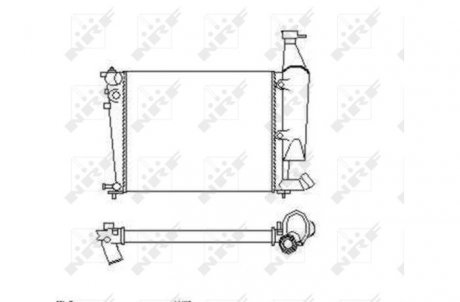 Радиатор, охлаждение двигателя NRF 54676