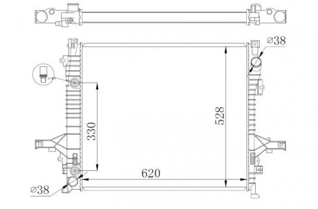 Автозапчасть NRF 550019
