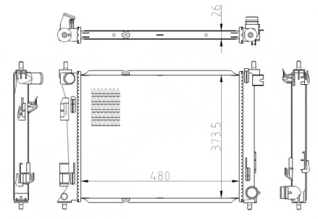 Автозапчасть NRF 550039