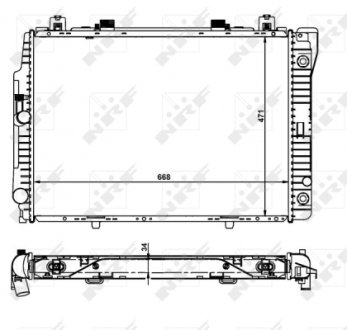 Радиатор NRF 55315 (фото 1)