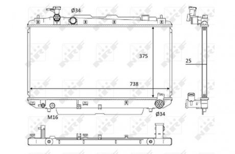 Автозапчасть NRF 58645