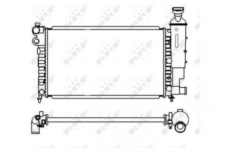 Радиатор, охлаждение двигателя NRF 58920