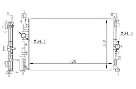 CHЈODNICA OPEL CORSA/ADAM 1,4T/1,6T 15- NRF 59272