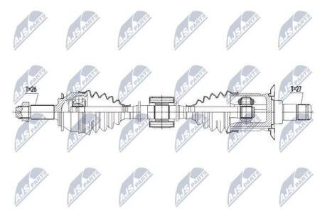 ПІВВІСЬ | MINI COUNTRYMAN 10- / PACEMAN 12- COOPER D/S ALL4 /ЗАД,ЛІВ/ NTY NPWBM103