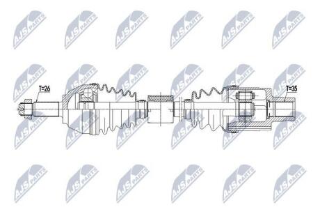 ПІВВІСЬ | MINI COUNTRYMAN COOPER ALL4/JCW ALL4 12-16 /ПЕРЕД,ПРАВ/ NTY NPWBM123