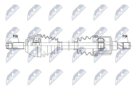 ПІВВІСЬ | MINI COUNTRYMAN COOPER S/COOPER S ALL4, ONE D/COOPER D/SD 11-16, PACEMAN COOPER ALL4,COOPER S, COOPER S/D/SD ALL4, JCW 11-16 /ПЕРЕД,ЛІВ/ NTY NPWBM125