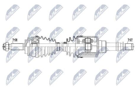 ПІВВІСЬ | JEEP COMPASS/PATRIOT 2.0/2.4 4WD 08- /ATM,ПЕРЕД,ПРАВ/ NTY NPWCH044