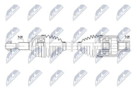 ПІВВІСЬ | JEEP GRAND CHEROKEE III 05-10, COMMANDER 05-11 /ПРАВ,ATM/ NTY NPWCH066 (фото 1)