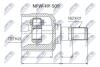 ШАРНІР РІВНИХ КУТОВИХ ШВИДКОСТЕЙ | HYUNDAI SONATA EF 2.0,2.4,2.5,2,7 /MTM/ 98-04 Л/П, SONATA NF 04- Л/П NPWHY509