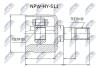 ШАРНІР РІВНИХ КУТОВИХ ШВИДКОСТЕЙ | HYUNDAI LANTRA/ELANTRA 96-06, MATRIX BE 01-06, COUPE 96-00 Л/П NPWHY511