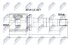 ШАРНІР РІВНИХ КУТОВИХ ШВИДКОСТЕЙ | LAND ROVER DISCOVERY III/IV 05-10-, RANGE ROVER SPORT I/II 05-10- /ПРАВ/ NPWLR007