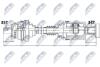 ПІВВІСЬ | MERCEDES E KLASA 4MATIC W210/S210 07.99-03 /ЛІВ, ПЕРЕД/ NPWME022