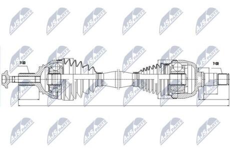 ПІВВІСЬ | MERCEDES 160CDI-220CDI A W176, B W246 11-, CLA C117/X117 13- /ЛІВ, MTM/ATM/ NTY NPWME046