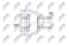 ШАРНІР РІВНИХ КУТОВИХ ШВИДКОСТЕЙ | MERCEDES W176 A160/A180 12-, W242/W246 B160/B180 11-, C117/X117 CLA180/CLA200/CLA250 W117 13- /ATM,ПЕРЕД,ЛІВ/ NTY NPWME082 (фото 1)
