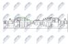 ПІВВІСЬ | NISSAN QASHQAI 2WD 1.6DCI 11-, 2.0DCI 07- , RENAULT KOLEOS 2.0DCI 2WD 08- /ЛІВ/ NPWNS040