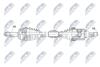 ПІВВІСЬ | NISSAN QASHQAI 1.2DIG-T -02.2015, 1.5DCI 14- /ЛІВ,MTM/ NTY NPWNS072 (фото 4)