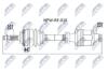 ПІВВІСЬ | RENAULT CLIO II 1.5DCI 01-, KANGOO 1.5DCI 02- /ПРАВ/ NPWRE016