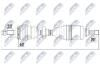 ПІВВІСЬ | RENAULT CLIO III 1.5DCI 07-, KANGOO 1.5DCI 05- /ЛІВ/ NPWRE017