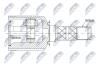 ШАРНІР РІВНИХ КУТОВИХ ШВИДКОСТЕЙ | SUBARU FORESTER 01-07, IMPREZA 07-11, LEGACY 03-09 NTY NPWSB013 (фото 2)
