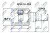 ШАРНІР РІВНИХ КУТОВИХ ШВИДКОСТЕЙ | SUZUKI LIANA RH413/416/418 01-08 /ЛІВ/ NTY NPWSU006 (фото 1)